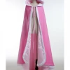 Cosrea Sleeping Beauty Aurora Light Pink Velvet Cape Disney Inspired