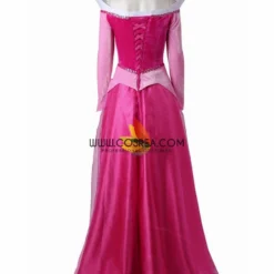 Cosrea Disney Inspired Sleeping Beauty Aurora With Velvet Sleeves Cosplay Costume