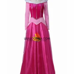 Cosrea Disney Inspired Sleeping Beauty Aurora With Velvet Sleeves Cosplay Costume