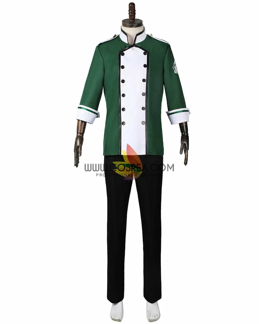 Cosrea Twisted Wonderland NRC Master Chef Green Uniform Cosplay Costume 14 Cosrea Twisted Wonderland NRC Master Chef Green Uniform Cosplay Costume