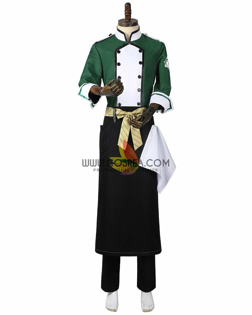 Cosrea Twisted Wonderland NRC Master Chef Green Uniform Cosplay Costume 4 Cosrea Twisted Wonderland NRC Master Chef Green Uniform Cosplay Costume