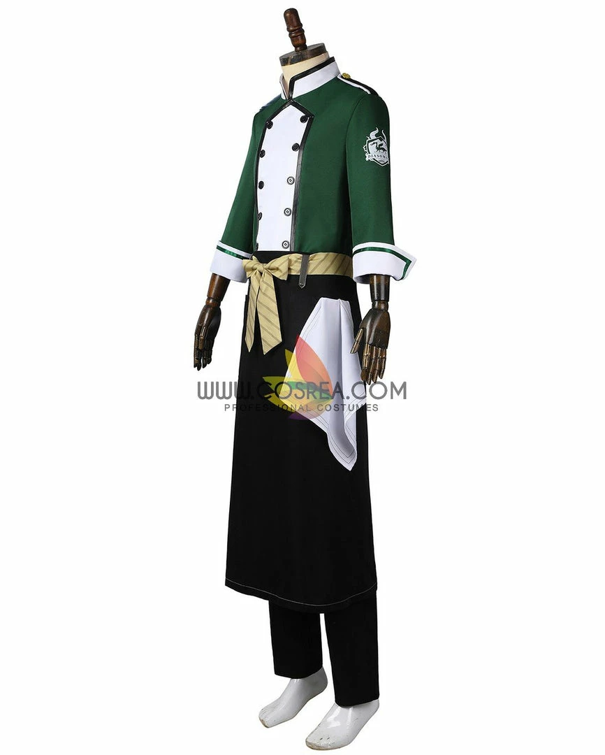 Cosrea Twisted Wonderland NRC Master Chef Green Uniform Cosplay Costume 6 Cosrea Twisted Wonderland NRC Master Chef Green Uniform Cosplay Costume