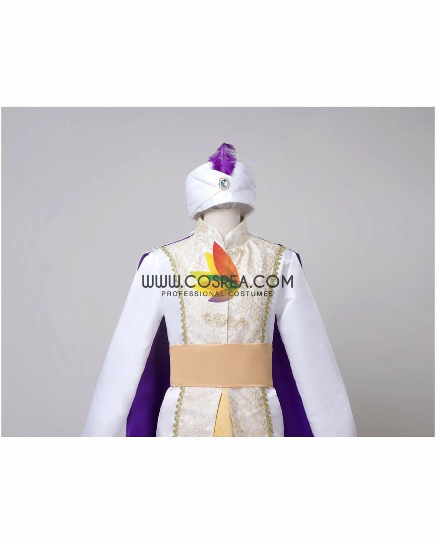 Cosrea Disney Inspired Prince Ali Brocade Satin Cosplay Costume 8 Cosrea Disney Inspired Prince Ali Brocade Satin Cosplay Costume