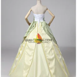 Cosrea Princess And The Frog Tiana Classic Satin Cosplay Costume Disney Inspired