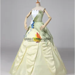 Cosrea Princess And The Frog Tiana Classic Satin Cosplay Costume Disney Inspired