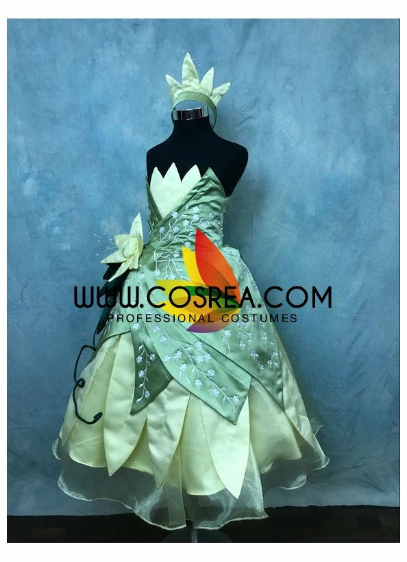 Cosrea Disney Inspired Girls Size Princess And The Frog Tiana Cosplay Costume 5 Cosrea Disney Inspired Girls Size Princess And The Frog Tiana Cosplay Costume