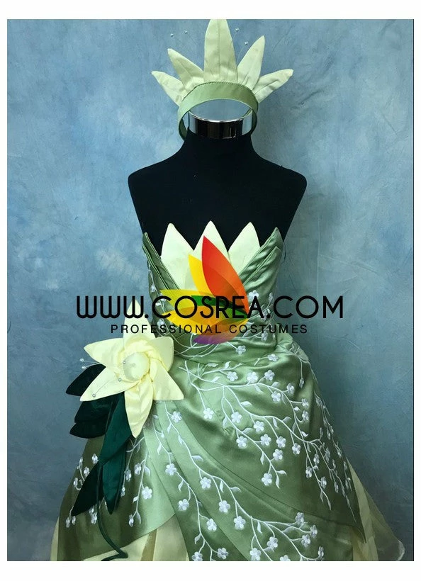 Cosrea Disney Inspired Girls Size Princess And The Frog Tiana Cosplay Costume 6 Cosrea Disney Inspired Girls Size Princess And The Frog Tiana Cosplay Costume