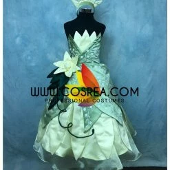 Cosrea Disney Inspired Girls Size Princess And The Frog Tiana Cosplay Costume