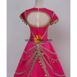 Cosrea Princess Jasmine Formal Magenta Live Action Movie Cosplay Costume Disney Inspired
