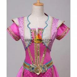 Cosrea Princess Jasmine Pink Satin Live Action Movie Cosplay Costume Disney Inspired