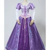 Cosrea Rapunzel Embroidered Brocade Satin Cosplay Costume 2 Cosrea Rapunzel Embroidered Brocade Satin Cosplay Costume