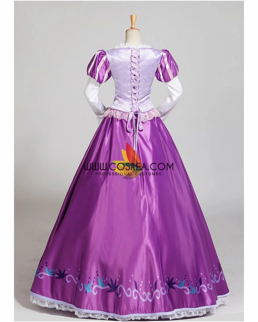 Cosrea Rapunzel Classic Floral Brocade Cosplay Costume Disney Inspired 7 Cosrea Rapunzel Classic Floral Brocade Cosplay Costume Disney Inspired
