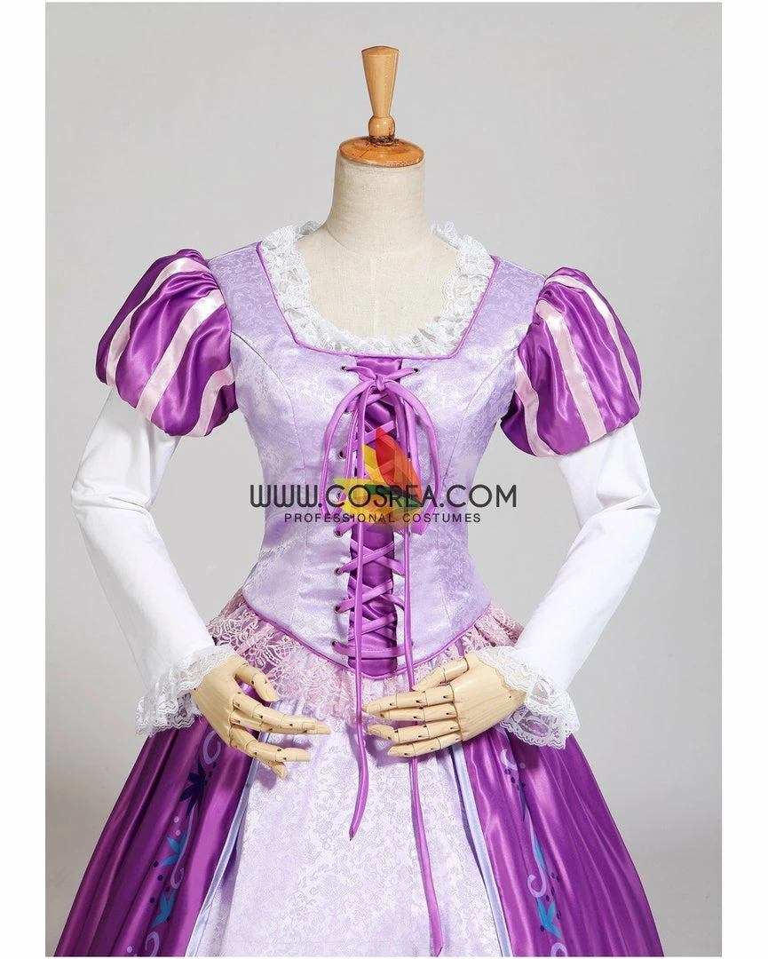 Cosrea Rapunzel Classic Floral Brocade Cosplay Costume Disney Inspired 8 Cosrea Rapunzel Classic Floral Brocade Cosplay Costume Disney Inspired