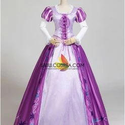 Cosrea Rapunzel Classic Floral Brocade Cosplay Costume Disney Inspired 11 Cosrea Rapunzel Classic Floral Brocade Cosplay Costume Disney Inspired