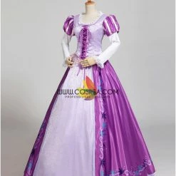 Cosrea Rapunzel Classic Floral Brocade Cosplay Costume Disney Inspired 13 Cosrea Rapunzel Classic Floral Brocade Cosplay Costume Disney Inspired