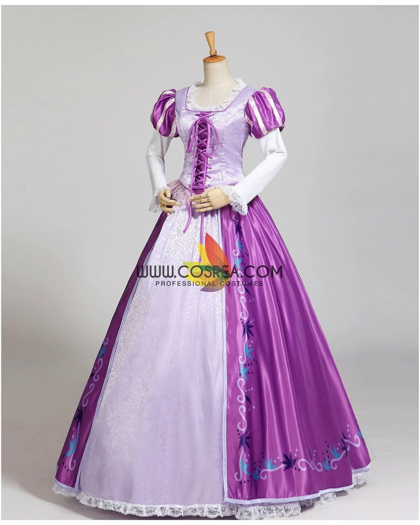Cosrea Rapunzel Classic Floral Brocade Cosplay Costume Disney Inspired 6 Cosrea Rapunzel Classic Floral Brocade Cosplay Costume Disney Inspired