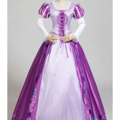 Cosrea Rapunzel Classic Floral Brocade Cosplay Costume Disney Inspired