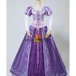 Cosrea Rapunzel Embroidered Brocade Satin Cosplay Costume 11 Cosrea Rapunzel Embroidered Brocade Satin Cosplay Costume