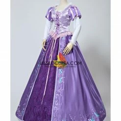 Cosrea Rapunzel Embroidered Brocade Satin Cosplay Costume 13 Cosrea Rapunzel Embroidered Brocade Satin Cosplay Costume
