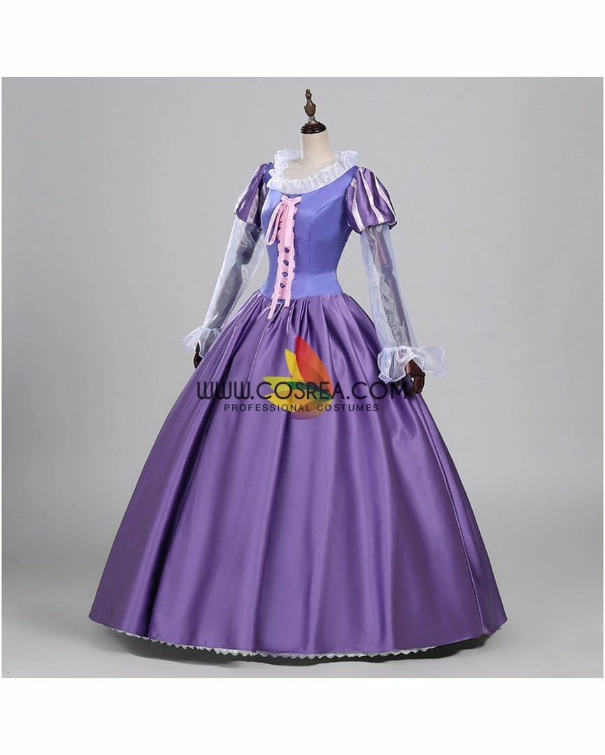 Cosrea Rapunzel Orchid Purple Satin Cosplay Costume Disney Inspired 6 Cosrea Rapunzel Orchid Purple Satin Cosplay Costume Disney Inspired