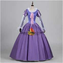 Cosrea Rapunzel Orchid Purple Satin Cosplay Costume Disney Inspired 15 Cosrea Rapunzel Orchid Purple Satin Cosplay Costume Disney Inspired