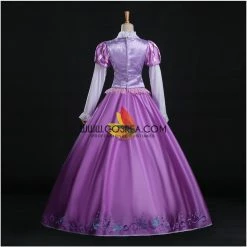 Cosrea Rapunzel Park Inspired Brocade Satin Cosplay Costume 15 Cosrea Rapunzel Park Inspired Brocade Satin Cosplay Costume