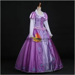 Cosrea Rapunzel Park Inspired Brocade Satin Cosplay Costume 13 Cosrea Rapunzel Park Inspired Brocade Satin Cosplay Costume