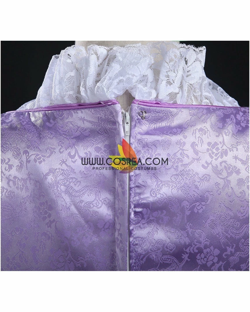 Cosrea Rapunzel Park Inspired Brocade Satin Cosplay Costume 11 Cosrea Rapunzel Park Inspired Brocade Satin Cosplay Costume