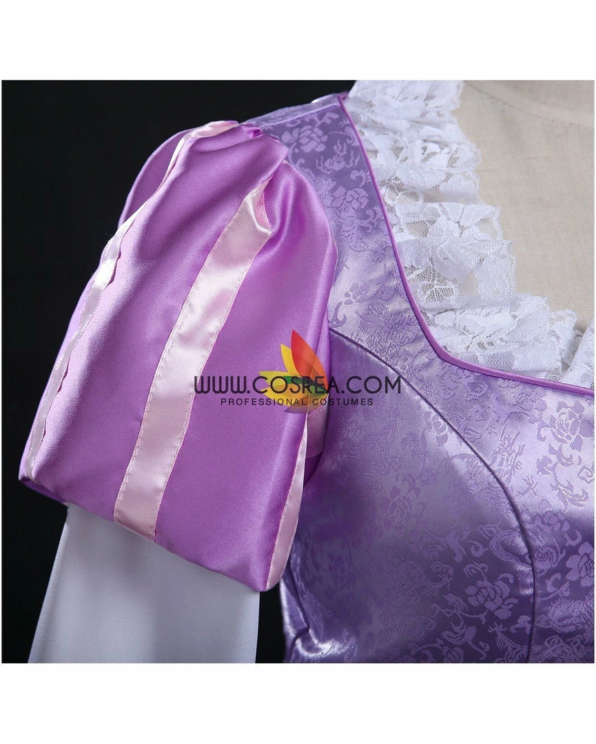 Cosrea Rapunzel Park Inspired Brocade Satin Cosplay Costume 10 Cosrea Rapunzel Park Inspired Brocade Satin Cosplay Costume
