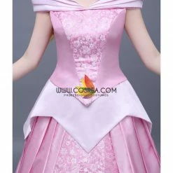 Cosrea Sleeping Beauty Aurora Classic Brocade Satin Cosplay Costume