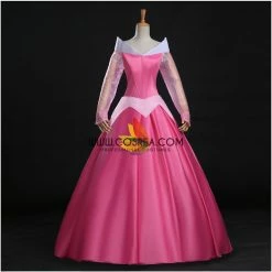 Cosrea Disney Inspired Sleeping Beauty Aurora Classic Pink Cosplay Costume