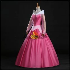 Cosrea Disney Inspired Sleeping Beauty Aurora Classic Pink Cosplay Costume