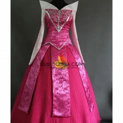 Cosrea Sleeping Beauty Aurora Embroidered Brocade Cosplay Costume Disney Inspired 9 Cosrea Sleeping Beauty Aurora Embroidered Brocade Cosplay Costume Disney Inspired