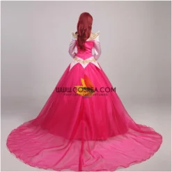 Cosrea Disney Inspired Sleeping Beauty Aurora Multilayer With Train Cosplay Costume
