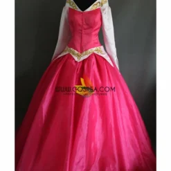 Cosrea Disney Inspired Sleeping Beauty Aurora Multilayer With Train Cosplay Costume