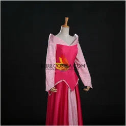 Cosrea Disney Inspired Sleeping Beauty Aurora Park Inspired Brocade Satin Cosplay Costume 16 Cosrea Disney Inspired Sleeping Beauty Aurora Park Inspired Brocade Satin Cosplay Costume