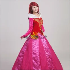 Cosrea Disney Inspired Sleeping Beauty Aurora Velvet Embroidered Cosplay Costume 13 Cosrea Disney Inspired Sleeping Beauty Aurora Velvet Embroidered Cosplay Costume