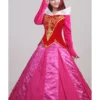 Cosrea Disney Inspired Sleeping Beauty Aurora Velvet Embroidered Cosplay Costume 2 Cosrea Disney Inspired Sleeping Beauty Aurora Velvet Embroidered Cosplay Costume