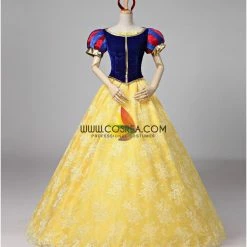 Cosrea Snow White Brocade Lace Cosplay Costume