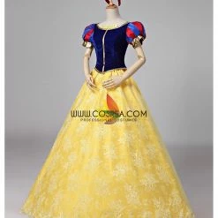 Cosrea Snow White Brocade Lace Cosplay Costume