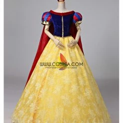 Cosrea Snow White Brocade Lace Cosplay Costume