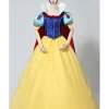 Cosrea Disney Inspired Snow White Brocade Satin Cosplay Costume 2 Cosrea Disney Inspired Snow White Brocade Satin Cosplay Costume