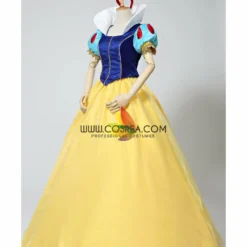 Cosrea Disney Inspired Snow White Brocade Satin Cosplay Costume 18 Cosrea Disney Inspired Snow White Brocade Satin Cosplay Costume