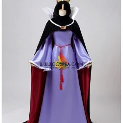 Cosrea Snow White Evil Queen Satin Cosplay Costume