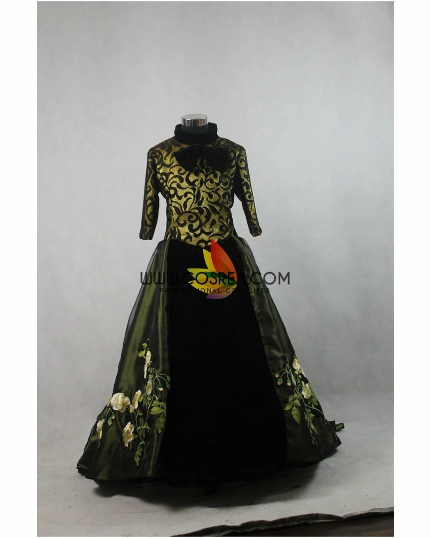 Cosrea Stepmother's Live Action Movie Dress Set With Custom Embroidered Floral Accents 7 Cosrea Stepmother's Live Action Movie Dress Set With Custom Embroidered Floral Accents