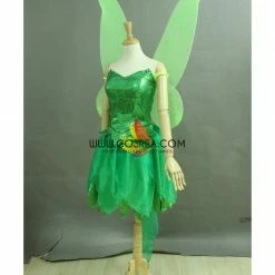 Cosrea Tinkerbell Classic Sequin Fabric Cosplay Costume Disney Inspired