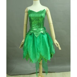 Cosrea Tinkerbell Classic Sequin Fabric Cosplay Costume Disney Inspired