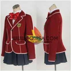 Cosrea Guilty Crown Tennoz High Female Uniform Cosplay Costume 9 Cosrea Guilty Crown Tennoz High Female Uniform Cosplay Costume