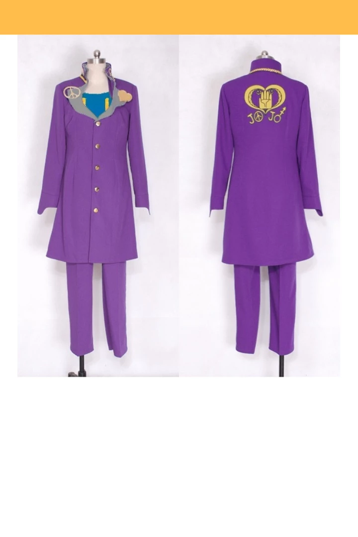 Cosrea JoJo's Bizarre Adventure Josuke Higashikata Purple Cosplay Costume Cosplay Costumes 3 Cosrea JoJo's Bizarre Adventure Josuke Higashikata Purple Cosplay Costume Cosplay Costumes