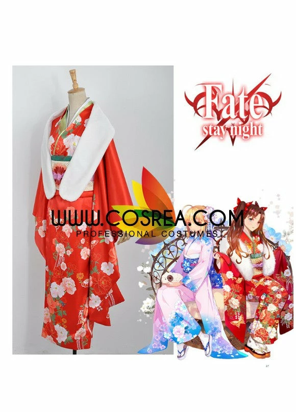 Cosrea Fate Rin Kimono Cosplay Costume 8 Cosrea Fate Rin Kimono Cosplay Costume